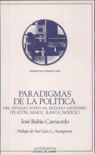 PARADIGMAS DE LA POLITICA, de José Rubio Carracedo | portada del libro