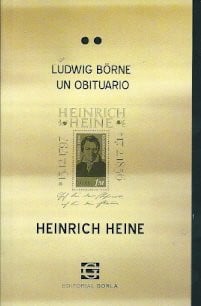 LUDWING BORNE. UN OBITUARIO, de HEINRICH HEINE | portada del libro