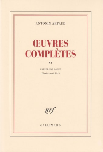 OEUVRES COMPLETES T15, de Antonin Artaud | portada del libro