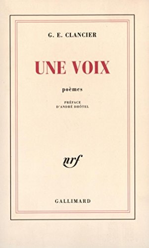 VOIX CLANCIER, de Clancier | portada del libro