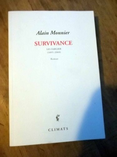 SURVIVANCE, de Alain Monnier | portada del libro