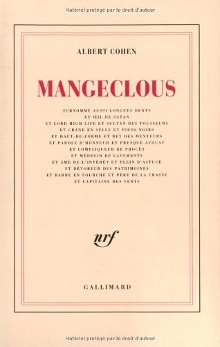 MANGECLOUS, de Cohen | portada del libro