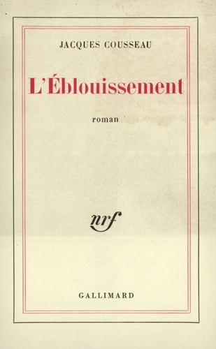L'EBLOUISSEMENT, de Cousseau | portada del libro