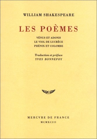LES POEMES, de William Shakespeare | portada del libro