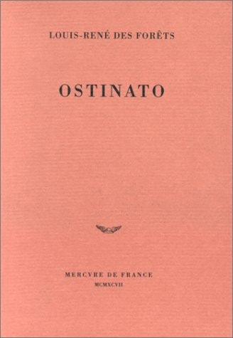 OSTINATO, de Des Forêts | portada del libro