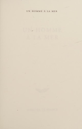 UN HOMME A LA MER, de Olivier Frébourg | portada del libro