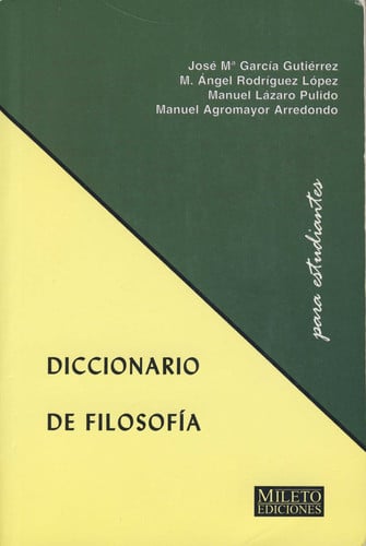 DIC.FILOSOFIA, de AA.VV. | portada del libro