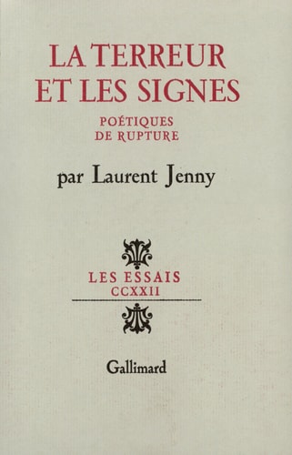 LA TERREUR ET LES SIGNES, de Jenny | portada del libro