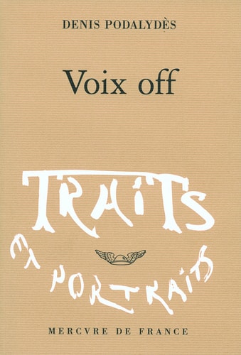 VOIX OFF, de DENIS PODALYDES | portada del libro