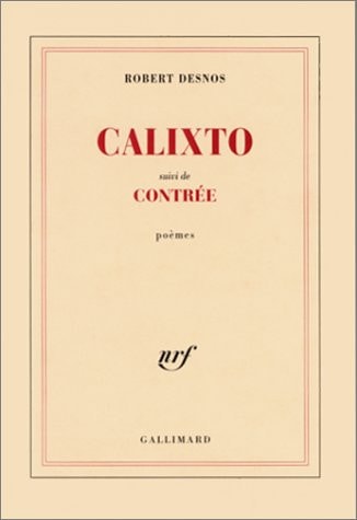CALIXTO / CONTREE, de Desnos | portada del libro