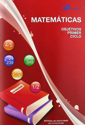 MATEMATICAS EDUCACION PRIMARIA OBJETIVOS | portada del libro