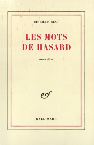 LES MOTS DE HASARD, de Best | portada del libro