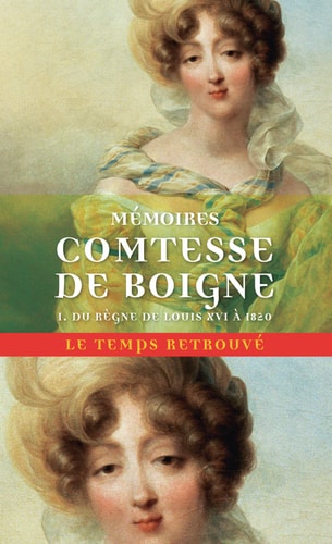 MEMOIRES T1 DU REGNE DE LOUIS XVI A 1820, de Comtesse de Boigne | portada del libro