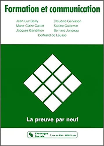 FORMATION ET COMMUNICATION, de BAILLY JEAN-LUC | portada del libro