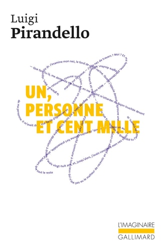 UN PERSONNE ET CENT MILLE, de Luigi Pirandello | portada del libro