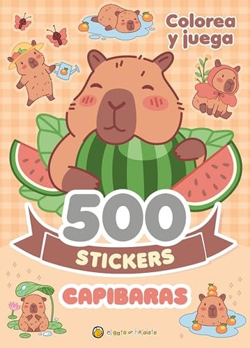 CAPIBARAS - 500 STICKERS, de AA.VV. | portada del libro