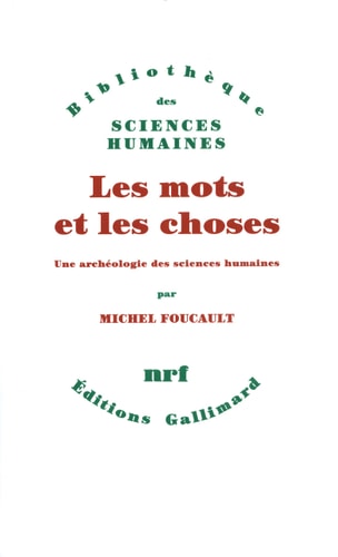 LES MOTS ET LES CHOSES, de Foucault | portada del libro