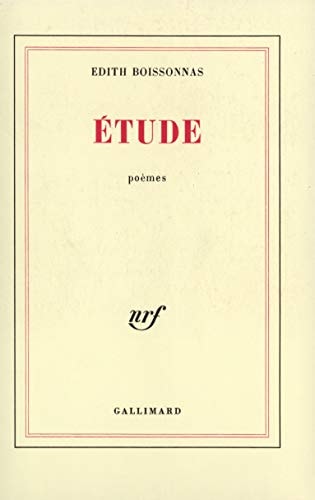ETUDE, de Edith Boissonnas | portada del libro