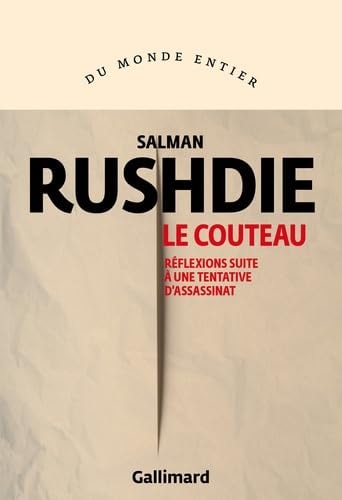 Le Couteau, de Salman Rushdie | portada del libro