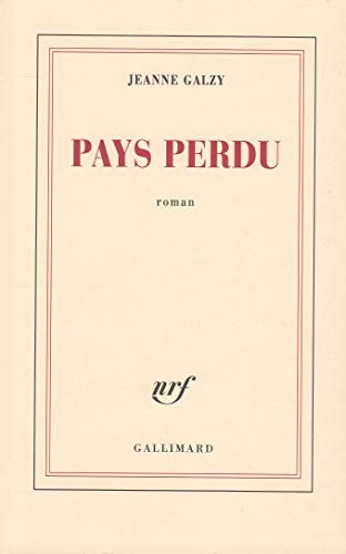 PAYS PERDU, de Galzy | portada del libro