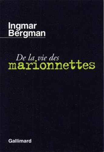 DE LA VIE DES MARIONNETTES, de Ingmar Bergman | portada del libro