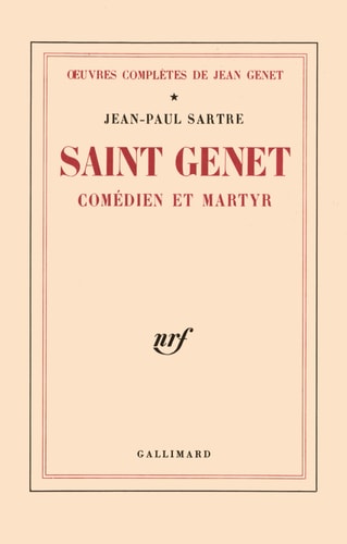 SAINT GENET COMEDIEN ET MARTYR, de Jean-Paul Sartre | portada del libro