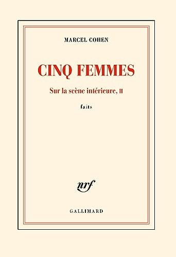 CINQ FEMMES, de Marcel Cohen | portada del libro