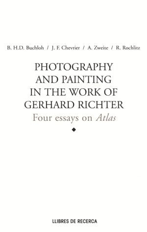 PHOTOGRAPHY AND PAINTING IN THE WORK OF GERHARD RICHTER | portada del libro