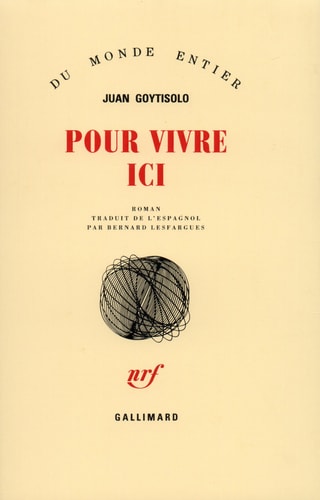 POUR VIVRE ICI, de Juan Goytisolo | portada del libro