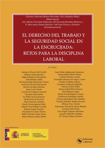 El derecho del trabajo y la Seguridad Social en la encrucijada: Retos para la disciplina laboral, de AA.VV. | portada del lib