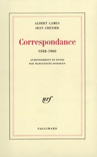 CORRESPONDANCE, de Albert Camus | portada del libro