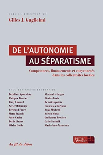 DE L'AUTONOMIE AU SEPARATISME, de RENAUDIE OLIVIE | portada del libro
