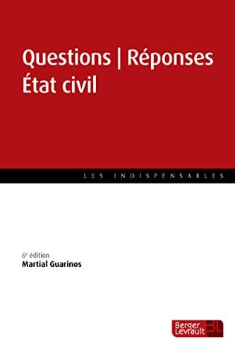 QUESTION REPONSE ETAT CIVIL 6E ED, de GUARINOS MARTIA | portada del libro