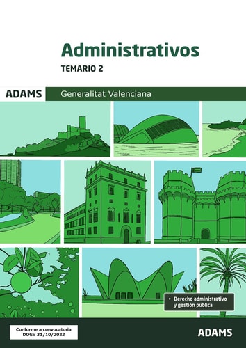 Temario 2 Administrativos Generalitat Valenciana, de VARIOS AUTORES | portada del libro