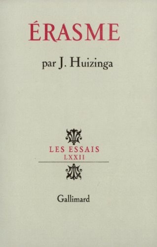 ERASME, de Huizinga | portada del libro