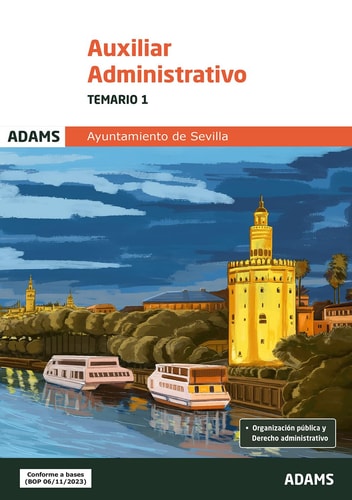 Temario 1 Auxiliar Administrativo del Ayuntamiento de Sevilla, de VARIOS AUTORES | portada del libro