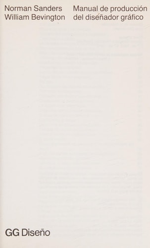 Manual de producción del diseñador gráfico, de Norman Sanders | portada del libro