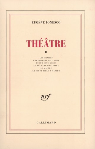 THEATRE T2, de Eugène Ionesco | portada del libro