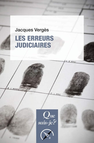 RREURS JUDICIAIRES (LES), de Jacques Vergès | portada del libro