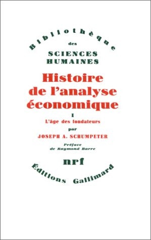 HISTOIRE DE L'ANALYSE ECONOMIQUE T1, de Joseph Alois Schumpeter | portada del libro