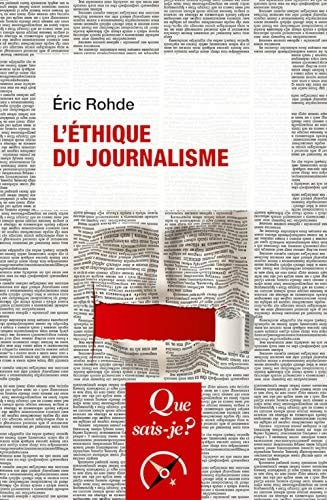 'ETHIQUE DU JOURNALISME, de Eric Rohde | portada del libro