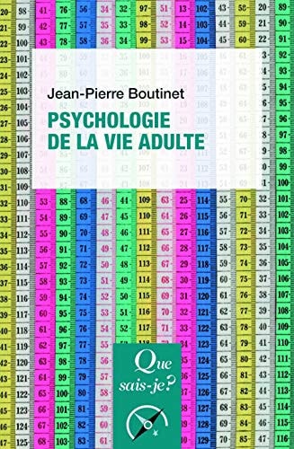 SYCHOLOGIE DE LA VIE ADULTE, de Jean-Pierre Boutinet | portada del libro