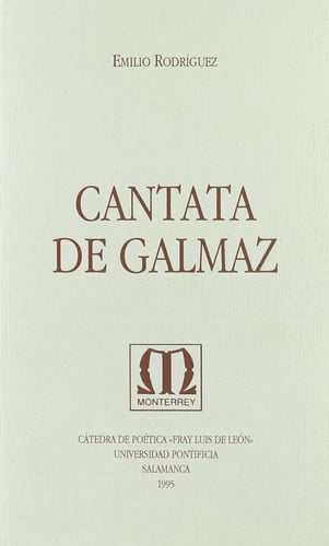 Cantata de Galmaz, de Rodríguez González | portada del libro