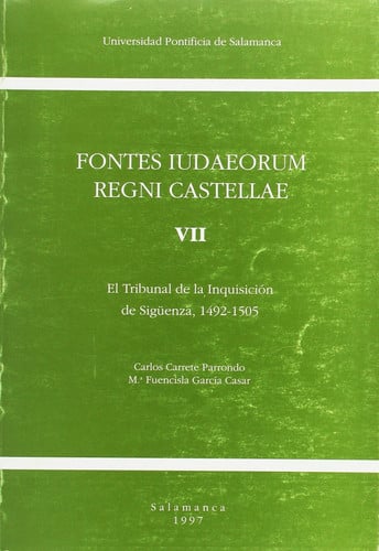 Fontes iudaeorum regni castellae VII, de Carrete Parrondo | portada del libro