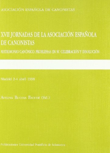 XVII Jornadas de la Asociación Española de Canonistas, de Varios autores | portada del libro
