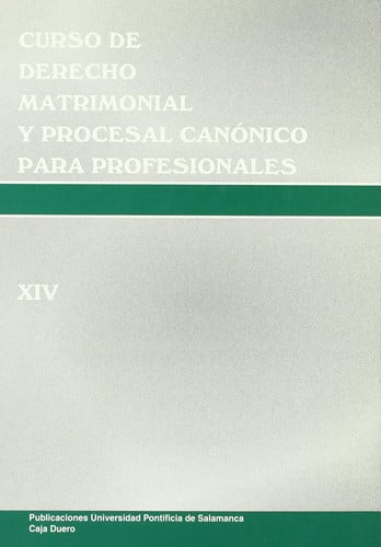 Curso de derecho matrimonial y procesal canónico para profesionales, de Varios autores | portada del libro