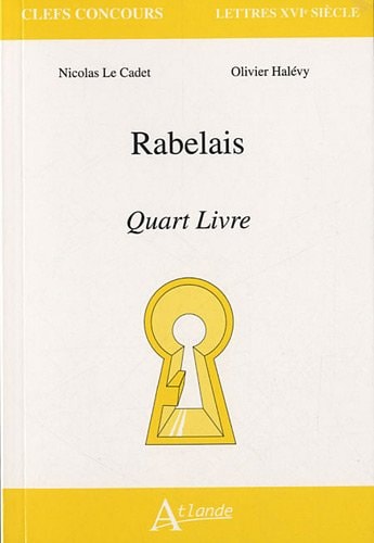 RABELAIS QUART LIVRE, de Nicolas Le Cadet | portada del libro