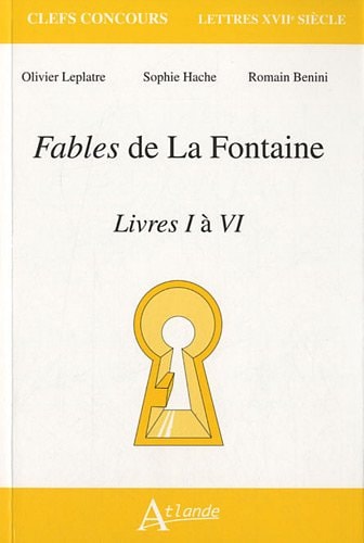 FABLES DE LA FONTAINE LIVRES I A IV, de Olivier Leplatre | portada del libro