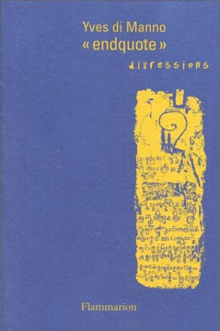NDQUOTE, DIGRESSIONS, de DI MANNO YVES | portada del libro