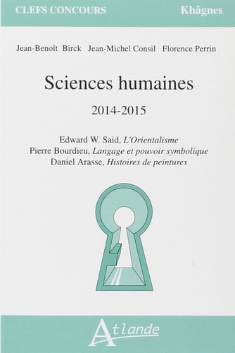 SCIENCES HUMAINES 2014-2015, de Jean-Benoît Birck | portada del libro